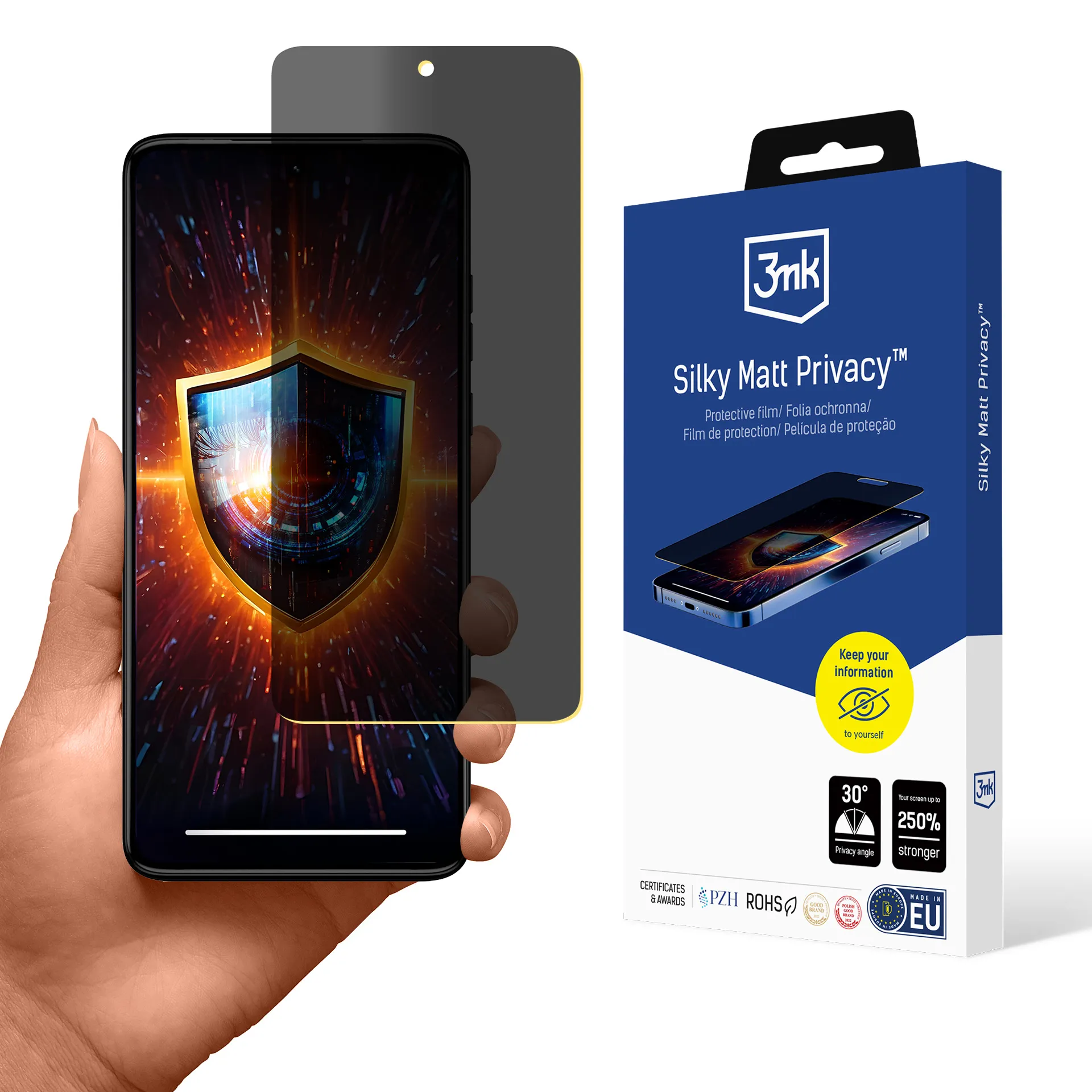 Film anti-espion pour Motorola Moto G84 5G - 3mk Silky Matt Privacy